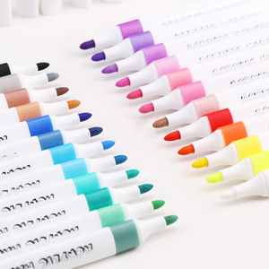 ปากกาอะคริลิค24สีทำมือด้ามปากกามาร์กเกอร์ทรงสามเหลี่ยมทรงกระบอกพลาสติกพร้อมชุดปากกาเน้นข้อความสุดสร้างสรรค์หัวศิลปะขนาด4มม. ขายดี - Product Image 2