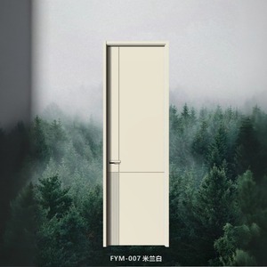 Phòng ngủ sử dụng dễ dàng cài đặt trang trí ra sơn miễn phí Polymer Composite cửa nội thất cửa với khung - Product Image 4