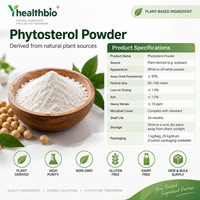 Poudre de Phytostérol, Extrait Végétal Fin, Poudre Stable de Phytostérol de Origine Végétale, Marque Privée, OEM, ODM, Emballage Personnalisé