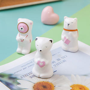 Kenop laci keramik hewan lucu bunga Paus Panda kartun tarik untuk pegangan kabinet furnitur kamar anak-anak - Product Image 3