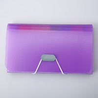 Pochette accordéon A6 mini 13 compartiments, couleurs bonbon, en PP, pour fournitures de bureau, rangement de dossiers, porte-billets, porte-documents