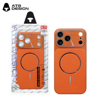 Étui en tissu tissé magnétique de luxe ATB pour 17/16 Pro Max, antichoc, charge sans fil, contrôle de la caméra par IA, bouton de capture