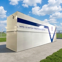 Équipement de traitement des eaux usées intégré PLC et moteur pour les usines laitières et de produits frits, système de filtration 20000L/heure