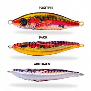 Topline 30G/40G/60G/80G 10 couleurs 3D yeux réalistes réaliste corps de poisson naufrage <span class=keywords><strong>rapide</strong></span> gabarit leurres de pêche - Product Image 3