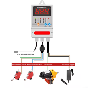 Hanging Roller Greenhouse LED <b>Thermostat</b> | Model 150 GS Automatic Intelligent Ventilation Temperature <b>Controller</b> 150 Hanging Rol - Product Image 2