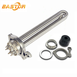 Élément chauffant électrique industriel à immersion 380V 440V 6kW à raccord Tri-Clamp pour machine de brassage - Product Image 1