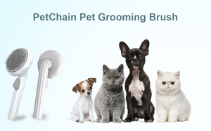 Brosse à poils courts pour chien Peigne pour chat Brosse à lisser autonettoyante pour chiens Brosse de toilettage pour chat - Product Image 5