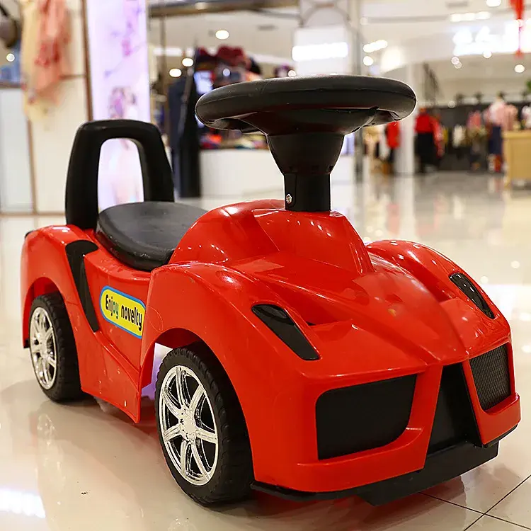 Fábrica Mejor Precio de plástico niños coche deslizante/niños tobogán coche de juguete 4 ruedas niños tobogán paseo en coche Popular