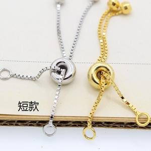 Chaîne d'extension fixe <span class=keywords><strong>en</strong></span> <span class=keywords><strong>plastique</strong></span>, pour bricolage, Bracelet élastique allongé fait à la main, <span class=keywords><strong>collier</strong></span>, accessoires matériel, chaîne d'extension, 10 pièces, S925 - Product Image 2