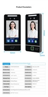 Cerradura Inteligente para Oficina con Reconocimiento Facial Dinámico de 5 Pulgadas, Huella Dactilar, Contraseña, Pantalla LCD Resistente a la Lluvia para Exteriores, Alimentada por Batería, Acceso Personalizable