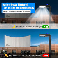 Projecteur LED d'extérieur, éclairage de zone, lampe de type shoebox, montage sur trépied, certifié ETL DLC CE RoHS, étanche IP66
