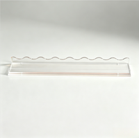 Lot de 4 supports magnétiques ondulés en acrylique pour tuiles de Mahjong, règle de Mahjong américain, accessoire de Mahjong pour la maison et la salle de jeux