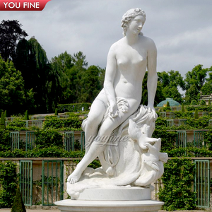 Parque al aire libre Jardín Tamaño real Mármol Baño Mujer Estatua - Product Image 3