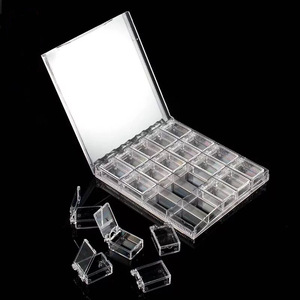 20 Grilles Multipurpose Amovible Rose Blanc Boîte de <span class=keywords><strong>Rangement</strong></span> en Plastique <span class=keywords><strong>Nail</strong></span> <span class=keywords><strong>Art</strong></span> Design Décoration Jewel Case - Product Image 5