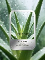 Étiquette autocollante personnalisée pour lotion corporelle cosmétique, imperméable, en feuille métallique