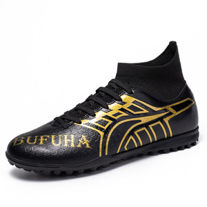 Botas de Fútbol Blancas Sintéticas para Hombre, con Cordones, Antideslizantes, Ligeras, de Caña Alta, para Deportes de Pelota - Product Image 4