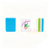Mahjong américain personnalisé, en acrylique PVC à quatre couches, assortiment de couleurs, portable, résistant à l'eau, durable, vente en gros