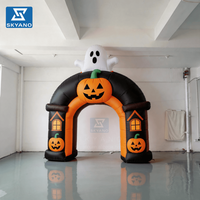 Arche gonflable sur le thème d'Halloween, entrée gonflable d'Halloween