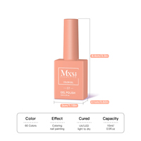 Kit de Vernis à Ongles Semi-Permanent Gel Mxsi 60 Couleurs Marque Privée 15ml, Vente en Gros, Kit Manucure Végane avec Logo Personnalisé