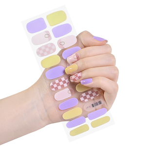 Nail Manicure Stickers Design Wraps Designer Logo Nail <strong>Strips</strong> - Product Image 3