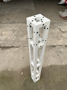 Estructura de Soporte para Exhibición de Pared de Fondo Publicitario, Marco Cuadrado Galvanizado de 10 cm, Blanco y Negro Personalizado - Product Image 3