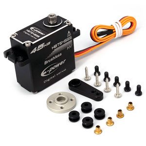 Tùy chỉnh nhà máy chất lượng cao hb7545 <span class=keywords><strong>GS</strong></span> 45 kg động cơ không chổi than độ chính xác cao kỹ thuật số servo cho 1/10 RC sở thích làm bằng kim loại bền - Product Image 1
