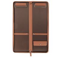 Étui de Voyage pour Cravates Homme de Luxe, Organisateur Robuste avec Fermeture Éclair, Boîte Cadeau pour Cravates et Accessoires en Cuir