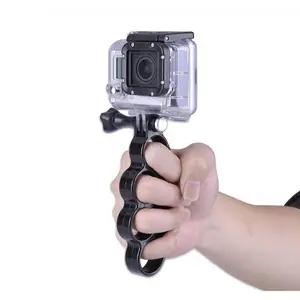 Cầm Tay Knuckle Finger Grip Núi Ảnh Tự Sướng Phụ Kiện Cho GoPro Hero 6 7 5 4 3 Cho Xiaomi Yi 4K Sjcam SOOCOO Eken H9 Hành Động Cam