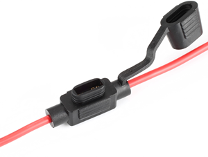 Tùy chỉnh 12-10awg mini pin cầu chì 1-30a 32V ô tô không thấm nước 10kA phá vỡ Công suất đồng hợp kim địa chỉ liên lạc đen PVC vỏ - Product Image 4