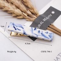 Micro-barrettes en acétate acrylique pour petites filles, accessoires pour cheveux pour enfants, pinces, adorable barre, 40 pièces