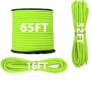 Cuerda Elástica de Grado Marino de 1/4'' (6mm) y 32 Pies, Cuerda de Choque Resistente para Kayak, Reparación de Postes de Tienda, Amarre de Carga, Cuerda de Camping - Product Image 1