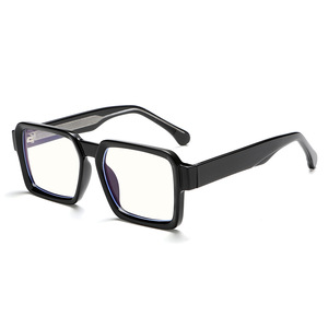Monture de lunettes Greyjack Square TR90, protection anti-lumière bleue, monture complète, unisexe, lentilles en acrylique pour la myopie - Product Image 3
