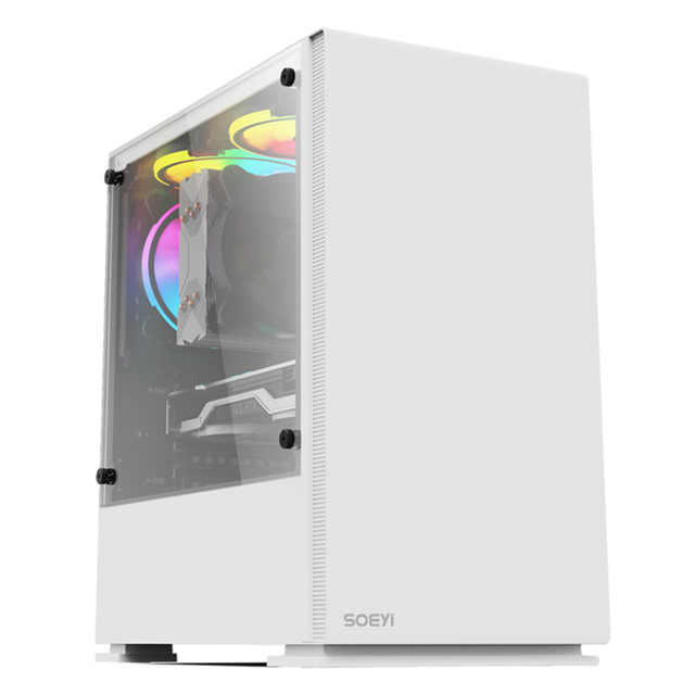Jieshuo Gaming Desktop AMD Ryzen 5 5600G 6 Core 3.9GHz 16GB DDR4 3200MHz 1TB M.2 NVMe 550W PSU WIFI Gaming PC