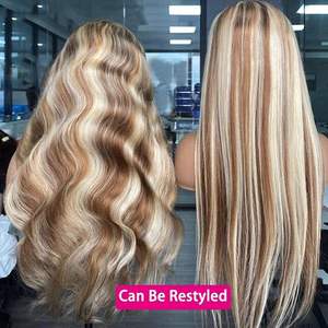 <span class=keywords><strong>ผม</strong></span>มนุษย์แท้ 100% จากบราซิล ขายส่ง # วิกผมหน้าผากลูกไม้สีบลอนด์ 8 และ 613 ไฮไลท์ ขนาด 13x4 วิกผมแท้สำ<span class=keywords><strong>ห</strong></span><span class=keywords><strong>รับ</strong></span>ผู้<span class=keywords><strong>ห</strong></span>ญิง - Product Image 5