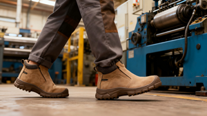 <span class=keywords><strong>Botas</strong></span> <span class=keywords><strong>de</strong></span> Seguridad para Hombre, Antideslizantes, Antiestáticas, Anti-Impacto, con Punta <span class=keywords><strong>de</strong></span> Acero, Parte Superior <span class=keywords><strong>de</strong></span> Gamuza, para Senderismo, Color Marrón Oscuro, Lavables, Precio Económico - Product Image 3