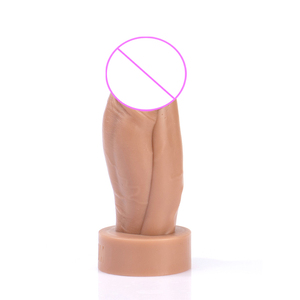 Three Heads Realistic Thick Dildos For Women Plastic Penis Sex Toys Big Cock Massage Masturbators Flesh-Colored Huge Dildo