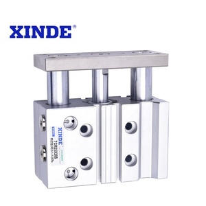 Hochwertiger XINDE Aluminium TCM/TCL AirTAC-Typ Drei-Stangen-Doppeltwirkender Pneumatikzylinder für Industrieautomation mit 1 Jahr Garantie - Product Image 2