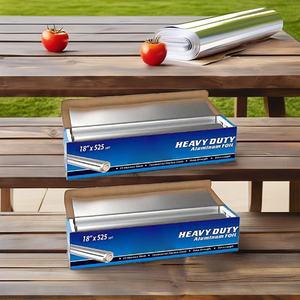 रसोई राजा जंबो रोल 12 "x 300 मीटर खाद्य ग्रेड पन्नी एल्यूमीनियम मुद्रित पन्नी कागज ट्रे रसोई के उपयोग और खाद्य पैकेजिंग के लिए - Product Image 3