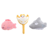 Jouet pour chat en peluche avec herbe à chat et papier froissé