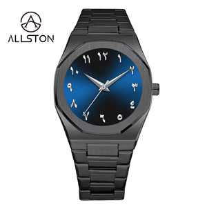 OEM người đàn ông sang trọng của thạch anh Đồng hồ đeo tay sáng hợp kim da thời trang kỹ thuật số quay số cá nhân Trung Đông chữ số Arabic - Product Image 1