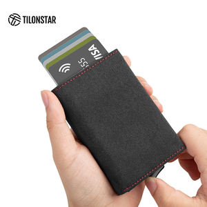Tilonstar ที่ใส่บัตรประจำตัวอลูมิเนียมหนัง TVC203a, ที่ใส่บัตรประจำตัวแบบกระเป๋าสตางค์มีช่องใส่บัตรเครดิต - Product Image 4