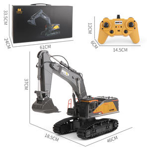 Huina 592 RC Excavator 1:14 Scale Metal Radio Control Diecast Toys con cargador y control remoto incluidos - Product Image 6