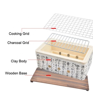 Parrilla Yakitori Estilo Japonés para el Hogar, Parrilla de Cerámica para Mesa, Parrilla Hibachi de Barro Japonés para Cocina - Product Image 2