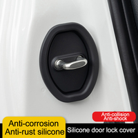 Protection de serrure de porte en silicone, universelle pour voiture, anti-collision, absorption des chocs, amortisseur de porte de voiture en caoutchouc