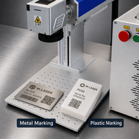 Nouvelle machine de marquage laser à fibre de bonne qualité 20W-100W avec contrôle EZcad et prise en charge AI/DXF pour plastique et métal