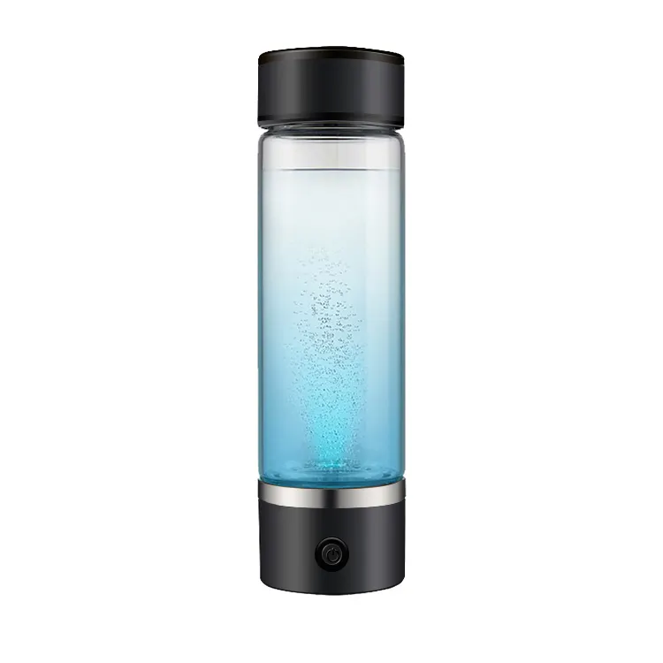 Taza de agua rica en hidrógeno portátil SPE PEM H2 electrólisis de agua botella generadora de ionizador de agua de hidrógeno