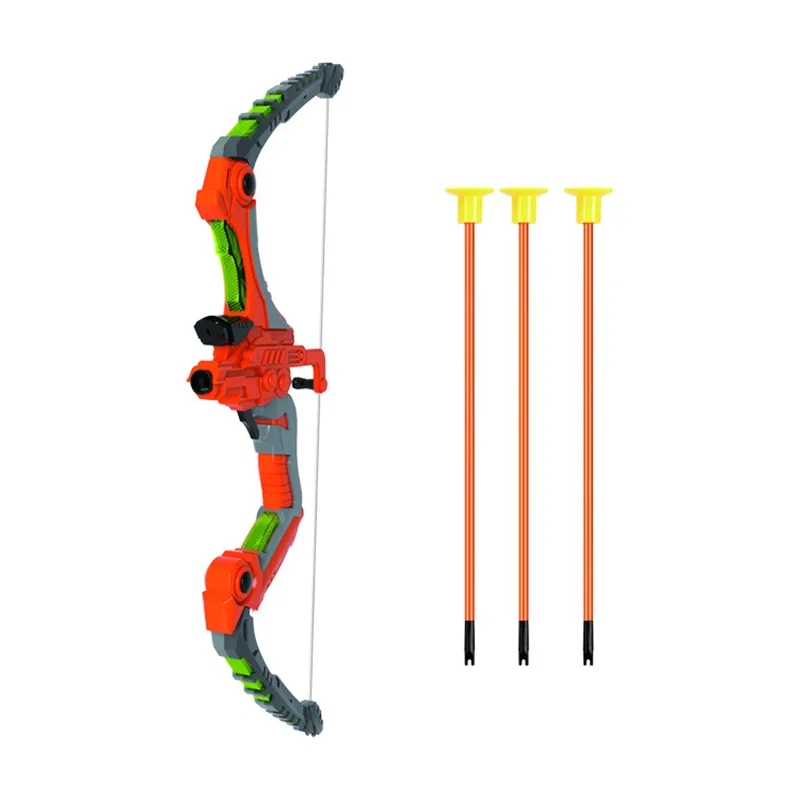 flashing lights light up kids shooting play set B/O battery bow and arrow archery set toy compound bow hunting