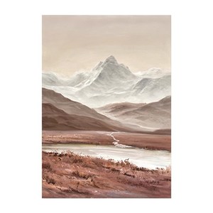 Hand Painted Oil Painting Abstract Landscape Large Size Modern Minimalist Style Wall <b>Art</b> For Living Room Entryway Decor - Product Image 5