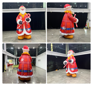 <span class=keywords><strong>Santa</strong></span> <span class=keywords><strong>Claus</strong></span> Inflable Gigante, Mascota de Papá Noel, Decoraciones Navideñas para Exteriores, Impermeables y Duraderas - Product Image 2