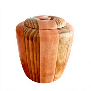 Round Wooden <b>Jar</b> with Wooden Lid 250mL Capacity Classic Design Eco-Friendly <b>for</b> <b>Kitchen</b> Pantry and Dry Food <b>Storage</b> - Product Image 4